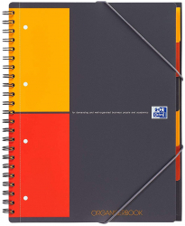 Caiet Cu Spirala A4+ Oxford Int. Organiserbook 80 File-80g/mp Scribzee 4 Perf Coperta Pp-mate 