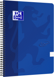 Caiet Cu Spirala A4 Oxford School Touch 70 File-90g/mp 4 Perf Coperta Carton Albastru -dictando 