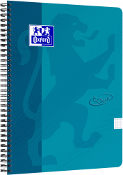 Caiet Cu Spirala A4 Oxford School Touch 70 File-90g/mp 4 Perf Coperta Carton Turcoaz - Mate 
