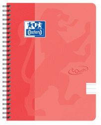 Caiet Cu Spirala A5 Oxford School Touch 70 File-90g/mp 4 Perf Coperta Carton Orange - Dictando 