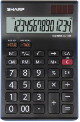 Calculator De Birou 14 Digits 176 X 112 X 13 Mm Dual Power Sharp El-145tbl - Negru 