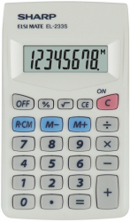 Calculator De Buzunar 8 Digits 103 X 60 X 8 Mm Sharp El-233s - Alb 