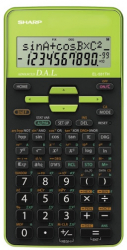 Calculator Stiintific 10 Digits 273 Functii 161x80x15mm Dual Power Sharp El-531thbgr-negru/verd 