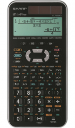 Calculator Stiintific 16 Digits 640 Functii 166x80x15 Mm Dual Power Sharp El-w506xsl-negru/argi 