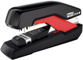Capsator Metalic Rapid Supreme Omnipress So30 30 Coli Capsare Plata Cutie Rosu-negru - Half Stri 