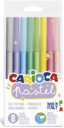 Carioca Super Lavabila Varf 1-4.7mm 8 Culori/set Carioca Pastel - Culori Pastel 