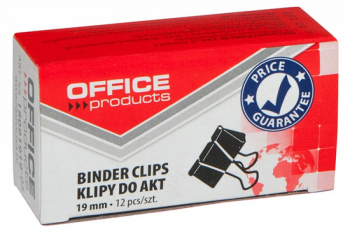 Clip Hartie 19mm 12buc/cutie Office Products - Negru 