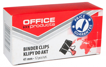 Clip Hartie 41mm 12buc/cutie Office Products - Negru 