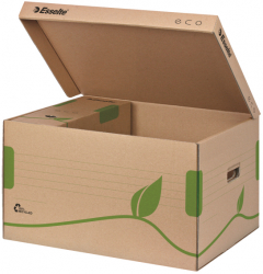 Container Arhivare Si Transport Esselte Eco Cu Capac Carton Natur 