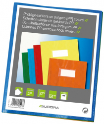 Coperta Pp - 120 Microni Cu Eticheta Pentru Caiet A5 5 Buc/set Aurora - Culori Asortate 