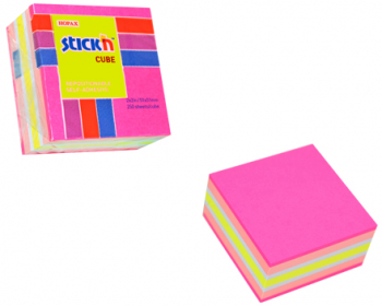 Cub Notes Autoadeziv 51 X 51 Mm 250 File Stickn - Neon/pastel Asortate 
