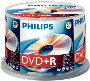 Dvd+r 4.7gb 50 Buc. Spindle 16x Philips 