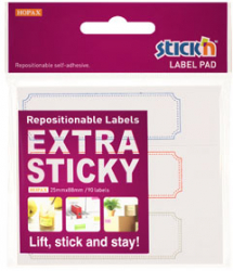Etichete Autoadezive 25 X 88 Mm 3 X 30 Etichete/set Stickn Extra Sticky Label - Albe- Chenar Color 