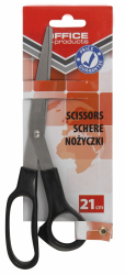 Foarfeca Otel 21cm Office Products - Maner Negru 