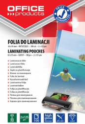Folie Pentru Laminare 65 X 95 Mm 125 Microni 100buc/top Office Products 