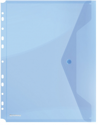 Folie Protectie Doc. A4 Portret Inchidere Cu Capsa 4/set 200 Microni Donau -albastru Transparent 