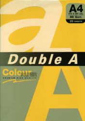 Hartie Color Pentru Copiator A4 80g/mp 25coli/top Double A - Lemon Intens 