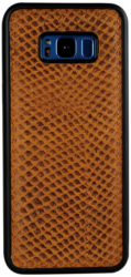 Husa pentru Samsung Galaxy S8 Snake Skin Design Piele Maro inchis MPS-BBL5672 