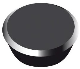 Magneti 13mm 10/cutie Alco - Negru 