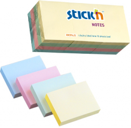 Notes Autoadeziv 38 X 51 Mm 12 X 100 File/set Stickn - 3 Culori Pastel 