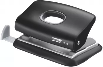 Perforator Plastic Rapid Fc10 10 Coli Cutie Negru 