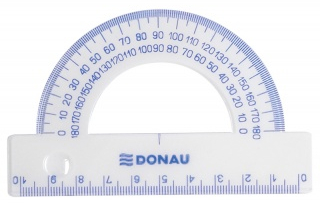 Raportor 100mm 180 Grade Donau - Transparent 