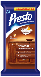 Servetele Umede Pentru Mobilier Din Lemn 72 Buc/pachet Presto - Efect De Stralucire