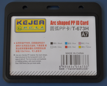 Suport Pp Tip Arc Pentru Carduri 105 X 74mm Orizontal 5 Buc/set Kejea - Negru 