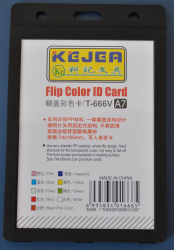 Suport Pp Tip Flip Pentru Carduri 74 X 105mm Orizontal 5 Buc/set Kejea - Negru 