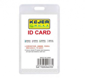 Suport Pp Water Proof Pentru Carduri 54x85 Mm Vertical Kejea -transparent 