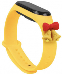 Curea bratara fitness compatibila cu Xiaomi Mi Band 5 si Mi Band 6 silicon Yellow Bell MON-BBL5721 