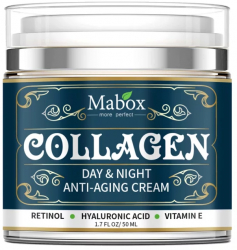 Crema anti-imbatranire Mabox Collagen retinol acid hialuronic vitamina E 50 ml 