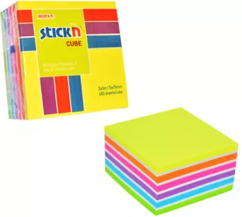 Cub Notes Autoadeziv 76 X 76 Mm 400 File Stickn - Neon/pastel Asortate 