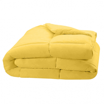 Pilota matlasata cu umplutura microfibra si invelis din bumbac ranforce pentru iarna 400 g/mp Galben 180x210 cm 