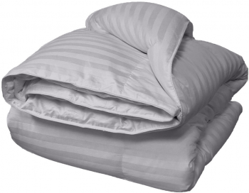 Pilota matlasata cu umplutura lana si invelis din damasc pentru iarna 400 g/mp Gri 210x230 cm 