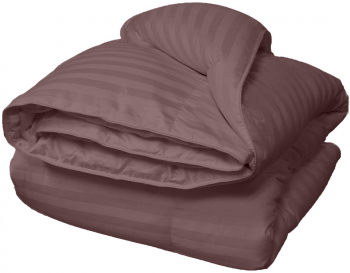 Pilota matlasata cu umplutura microfibra si invelis din damasc pentru iarna 400 g/mp Maro 140x210 cm 