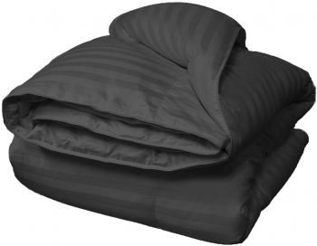 Pilota matlasata cu umplutura microfibra si invelis din damasc pentru iarna 400 g/mp Negru 180x210 cm 