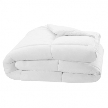 Pilota matlasata cu umplutura microfibra si invelis din bumbac ranforce pentru iarna 400 g/mp Alb 210x230 cm 