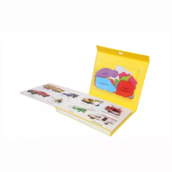 Sa invatam mijloacele de transport set educativ cu puzzle