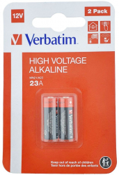 Set 2 bucati baterii alcaline A23 MN21 Verbatim 49940 12V in blister 