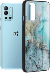 Husa cu spate din sticla Techsuit - Glaze Series - Oneplus 9R - Blue Ocean 
