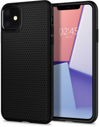 Husa premium Liquid Air compatibila cu iPhone 11 Negru