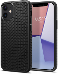 Husa premium Liquid Air compatibila cu iPhone 12 / 12 Pro Negru