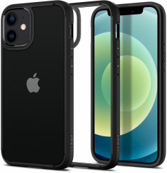 Husa premium Ultra Hybrid compatibila cu iPhone 12 / 12 Pro Negru 