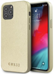 Husa premium Guess pentru Apple iPhone 12/12 Pro Auriu 