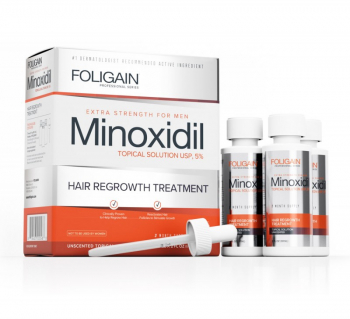 Foligain Minoxidil 5 - Regenerarea parului pentru barbati 3 luni 