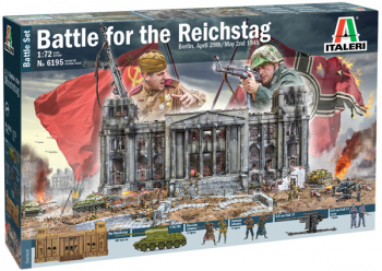 Kit de construit minidiorama Batalia pentru Reichstag 1945 1 72 