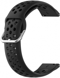 Curea din silicon pentru Samsung Galaxy Watch 4 Galaxy Watch Active 1 / 2 40 - 44 mm Huawei Watch GT GT 2 GT 3 42 mm Negru BBL5941 