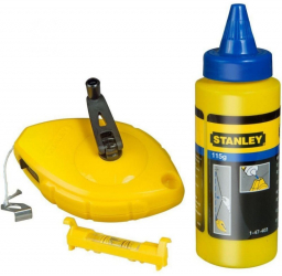 Pachet sfoara de trasat 30 m carcasa din ABS si creta albastra de 115 g Stanley 