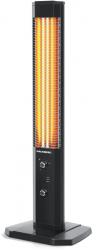 Radiator Electric Hausberg HB-8560 2300W Termostat Reglabil Lampa de semnalizare pentru 3 pozitii Negru 